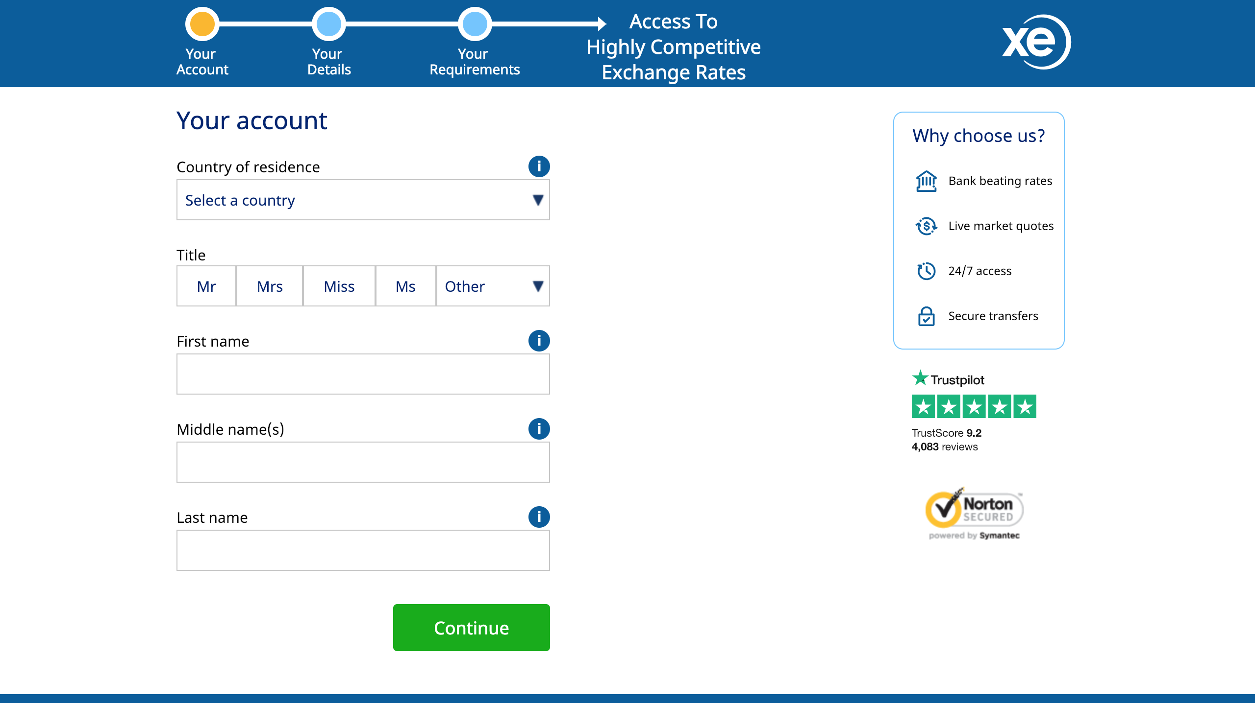 xe money transfer